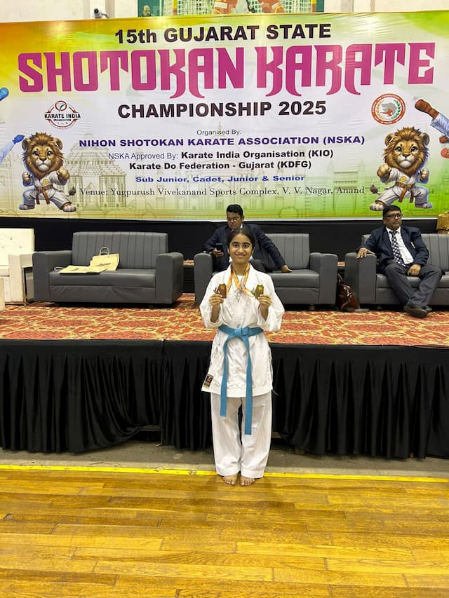 Sia Das - SGFI State Level Karate Champion